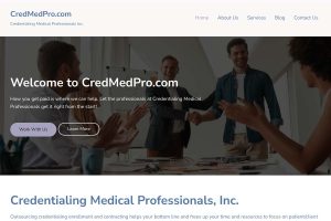 New website for medical provider credentialing service in Minnesota.